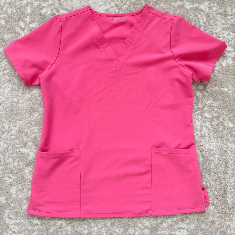 Mandala performance azalea *discontinued* v neck top and jogger scrub set - Picture 2 of 8